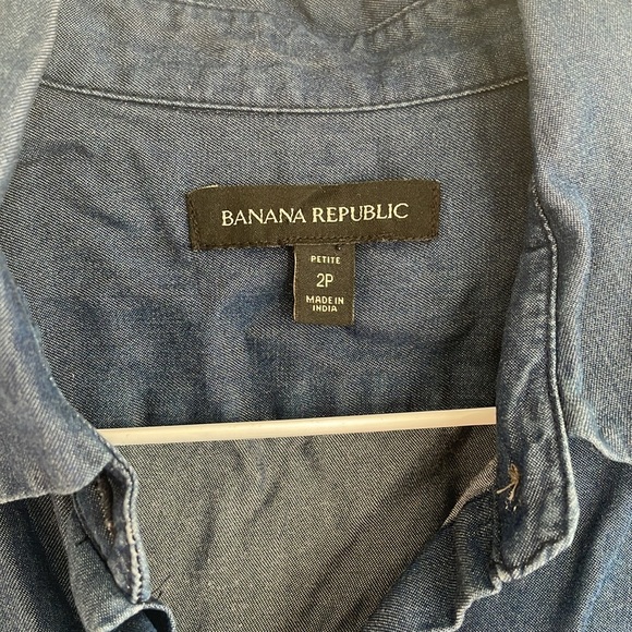 Banana Republic petite dress, size 2 chambray - Picture 2 of 5